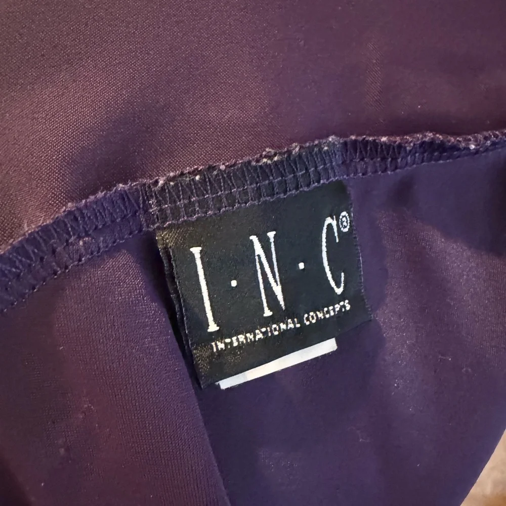 Vintage INC International Concepts Plum Mini Tennis Skirt